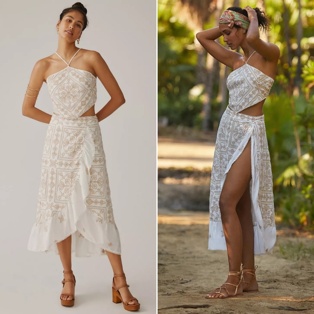 Magnolia Martinique 🤍 Bare Embroidered skirt & top